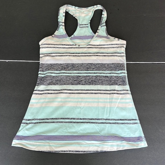 lululemon athletica Tops - Lululemon Athletica Purple and Blue Striped Tanktop ⚫️